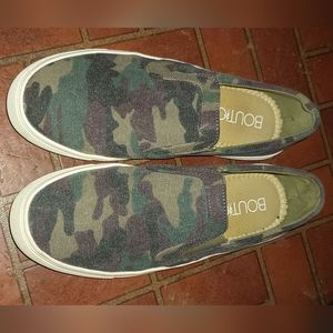 Camo Slip On Sneakers